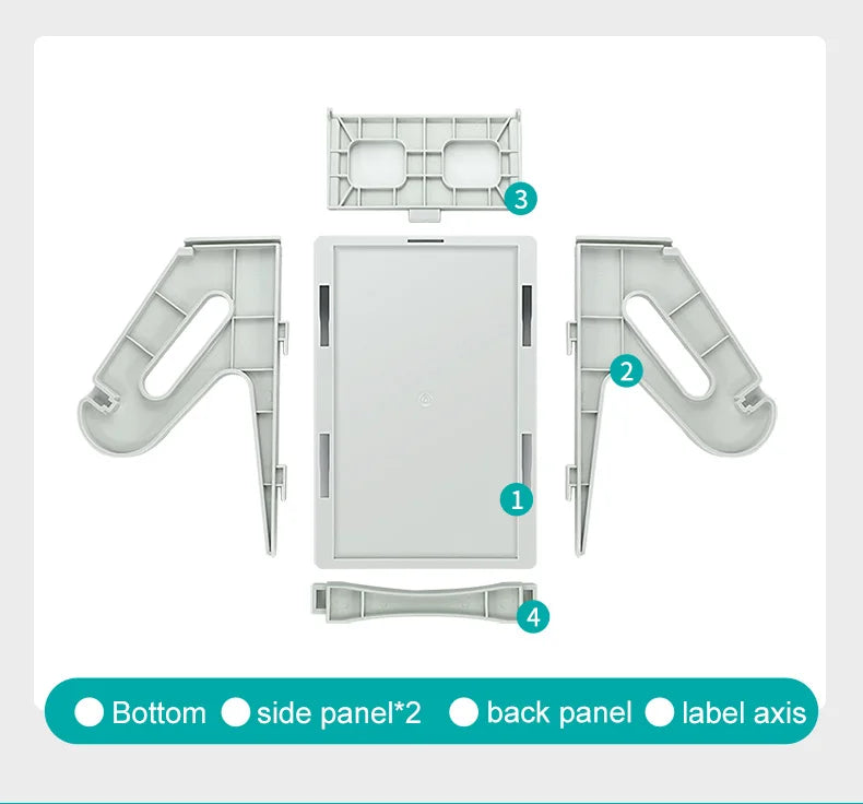Label Holder for 4x6 Shipping Labels Printer Rolls and Fanfold Labels 2 in 1 Work for Desktop Themal Label Sticker