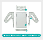 Label Holder for 4x6 Shipping Labels Printer Rolls and Fanfold Labels 2 in 1 Work for Desktop Themal Label Sticker