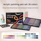 Languo 90 Colors Painting Acrylic Gel Pens Large Capacity Ink Pen for Drawing Diary Diy Coloring Doodling Painting Art Supplies