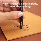 WUTA 5mm Flower Leather Belt Hole Puncher Leather Hollow Punching Tool DIY Craft for Leather Watch Band,Fabric,Plastic,Paper 1pc