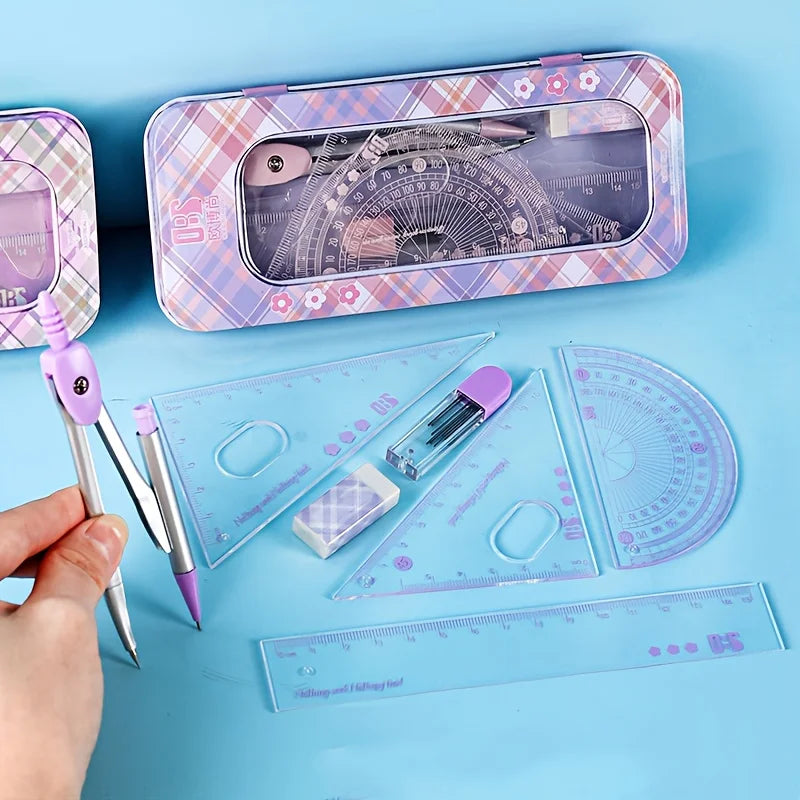 1 Set of Rulers, Flexible and Not Easy to Break, with Clear Scales for Accurate Measurement, Suitable for Students, Exams, Study, Office, Drawing, and Measuring Stationery