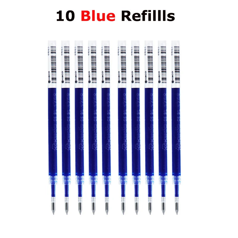 KACO Gel Pens Press Signature Pen Stationery Metal Pen Clip 0.5mm Black Ink Quicking Drying Large Capacity 800M Smooth Writing