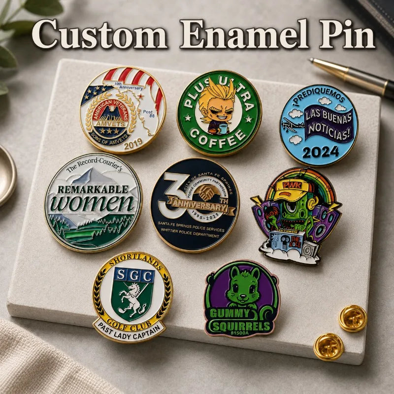 Custom Metal Pins Personalized Enamel Lapel Pins Custom Logo Badge Soft Hard Enamel Pin Bulk Wholesale Manufacturer MOQ 100PCS