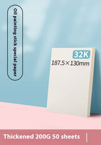 10/50 Sheets A4 Heavy Color Oil Painting Stick Special Paper Square 16k/32k Thickened 300g Soft Crayon Art Sketch Blank Paper