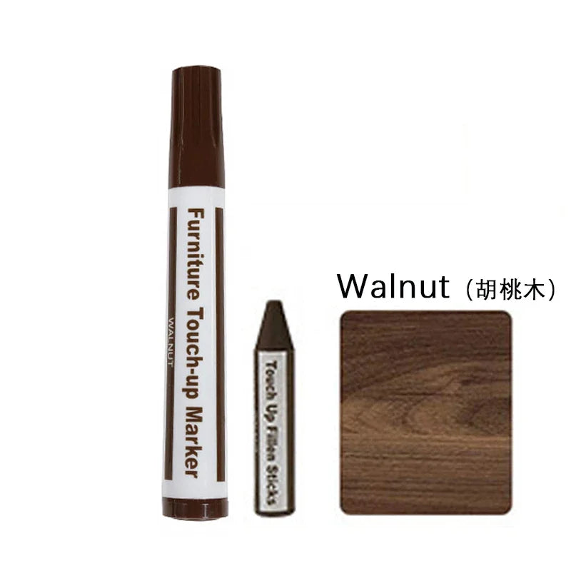 Wooden Furniture Repair Pen Touch Up Markers & Filler Sticks Wood Scratch Restoration Kit Patch Paint Pen Wood Composite Repair