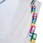 5/10/20Sheets/Lot A4 Divider Index Page Tab Cards For 11-Holes Ring Binders Notebooks Stationery Bookmark School Office Supplies