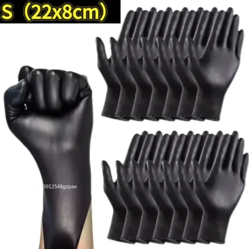 Disposable Latex Gloves Black Home Nitrile Gloves Durable Kitchen Cooking Tools  Washing Car Gardening Cleaning Work Gloves