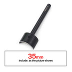 QJH Half-Round Leather Cutter Punch Strap End Punch Tool for DIY Crafting Handwork Strap Belt, Wallet and Bag (15 - 45 mm)
