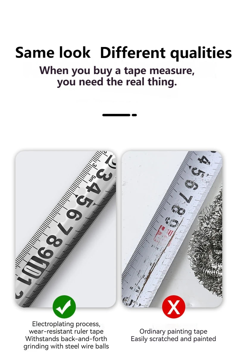 5/7.5/10M meter measuring tape Self-locking high strength steel measuring tape high precision wear-resistant measuring tool