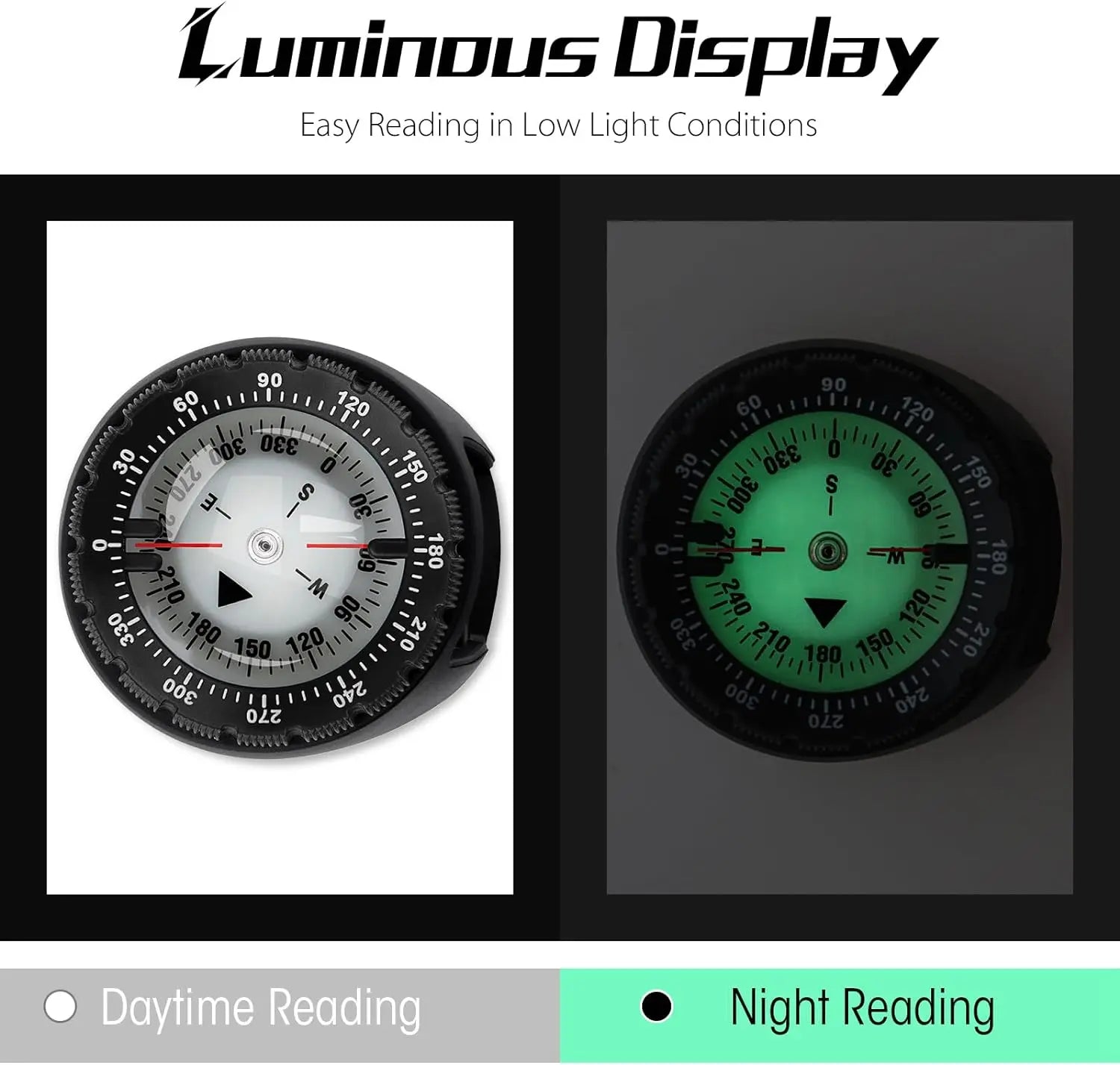 Digital Underwater 50m Diving Compass Professional Waterproof Navigator Digital Scuba Luminous Balanced Watch Swimming Outdoor