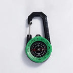 Portable Luminous Compass Carabiner Mini Survival Directional Tool for Outdoor Hiking Camping Mountaineering Survival Kids Gift