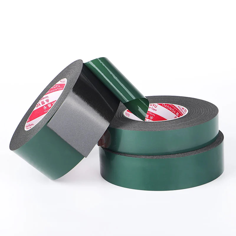 Green Film Black Foam Double-Sided Tape Cushioning Shock Absorption Furniture Toy Manufacturing Handicrafts Packaging