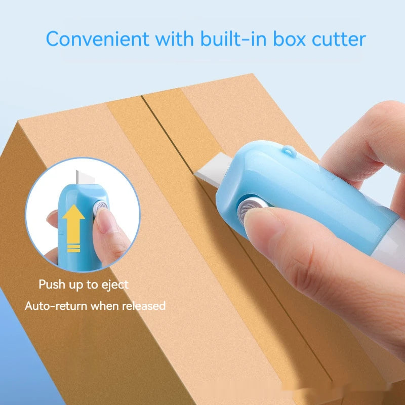 Portable Thermal Paper Correction Fluid Fast-Drying Anti Peep Privacy Protector with Retractable Box Opener Quick Eraser Covera