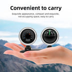 Car Compass Thermometer 2 in 1 Dashboard Navigation Guide Ball Compass Portable Accessories For Vehicle Car Auto Compass