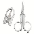 1Pcs Steel Folding Scissors Travel Scissors Sewing Scissors Portable Mini Scissors Paper Scissors Office Supplies