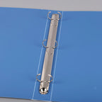 〔R〕A4 3-Ring Binder Folders - Clear & Blue Document Organizers for Office/Study