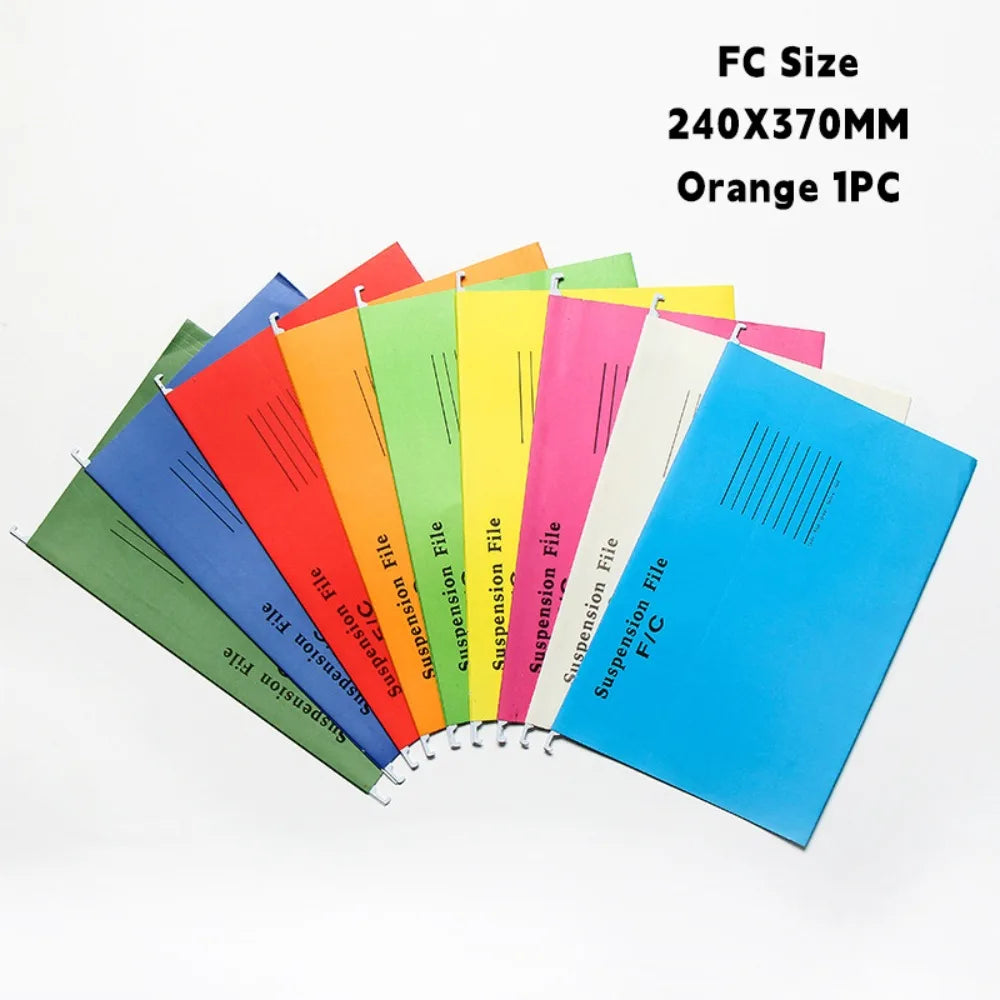 New A4/FC/US Letter Size A4 File Folder Paper Material Suspended Type Lever Arch Folder Documents Organizer Document Storage