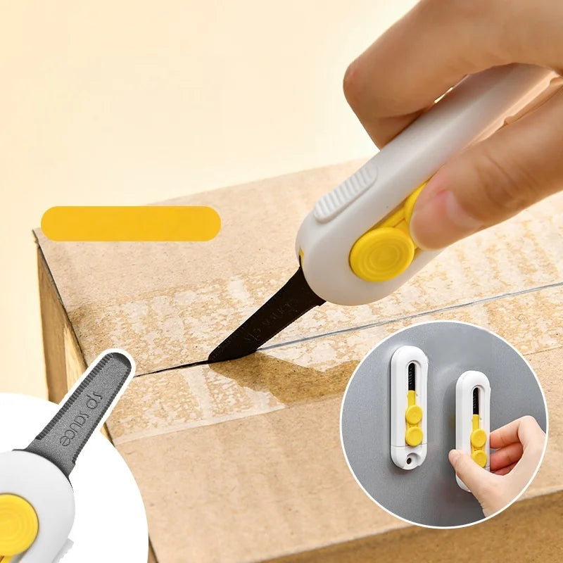Magnetic Suction Utility Knife, Mini Portable Box Opener, Letter Opener, Paper Cutter, Home Office Supplies