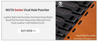 WUTA 1pc Basic Series Leather Oblong Belt Hole Puncher Oval Hole Strap Watch Band Heavy Duty Flat Hollow Punch DIY Craft Tools