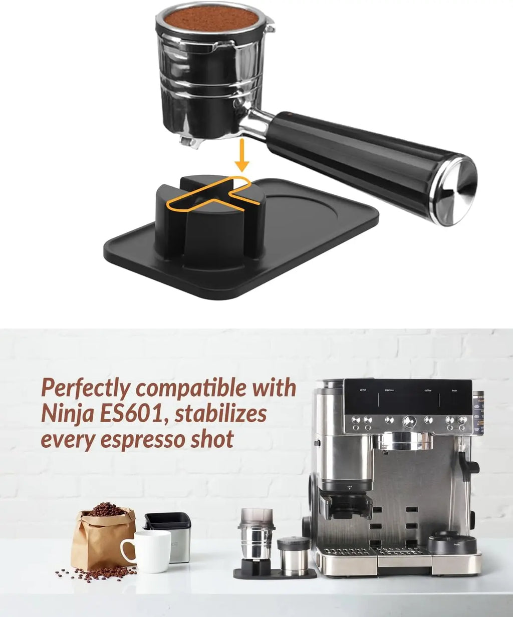 Tamping Mat for Ninja Luxe Cafe Espresso Machine ES601 Food-Grade Silicone  Tamper Holder Non-Slip Accessories