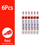 1/3/6/12Pcs Colorful Permanent Paint Marker Waterproof White Markers Tire Tread Rubber Fabric Paint Metal Paint Marker Pens