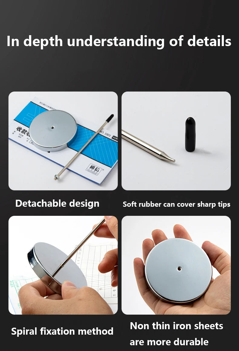 Bill Fork Desk Receipt Memo Holder Ticket Paper Summons Fork Spike Stick for Restaurant Kitchen Check Spindle Ticket Stabber