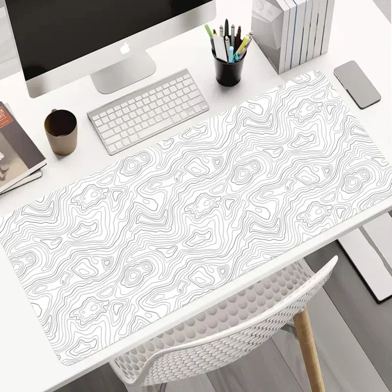 Hot Sell Large Gaming Mouse Pad Multi-size Gamer Mat Abstract XL Computer Cushion Keyboard Desk Non-Slip Rubber Locking Edge Rug