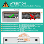 Ukraine Version Silicone Keyboard Protector Cover Waterproof Dustproof Skin for MacBook M5 M4 M3 M2A3113 A3240 A3241 A3401 A3112