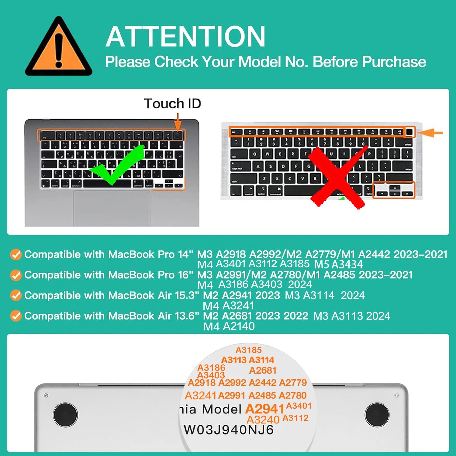 Ukraine Version Silicone Keyboard Protector Cover Waterproof Dustproof Skin for MacBook M5 M4 M3 M2A3113 A3240 A3241 A3401 A3112