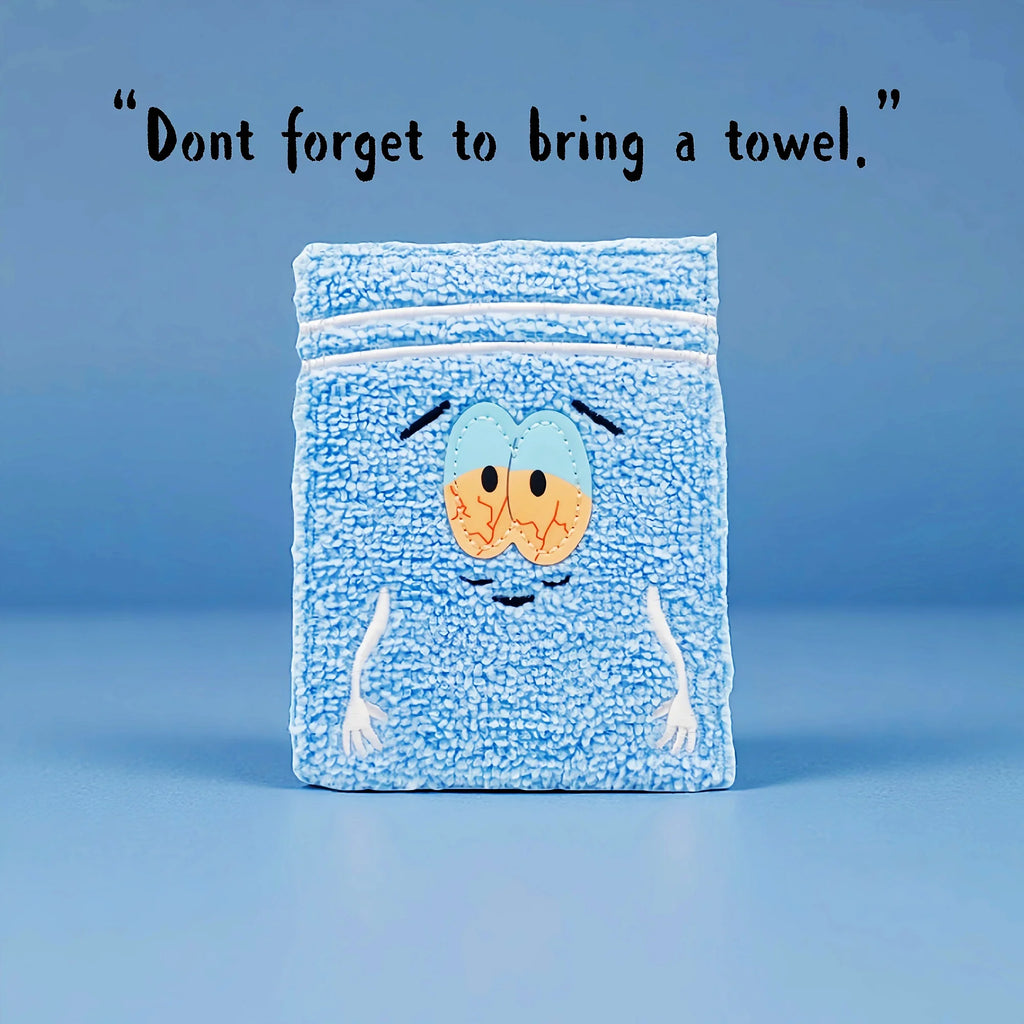 Towel cloth embroidered anime fashion wallet, designer personalized ID card holder