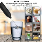 Milk Wireless Foamer Coffee Whisk Mixer Electric Blender Egg Beater Mini Frother Handle Stirrer Cappuccino Maker Cooking Tools