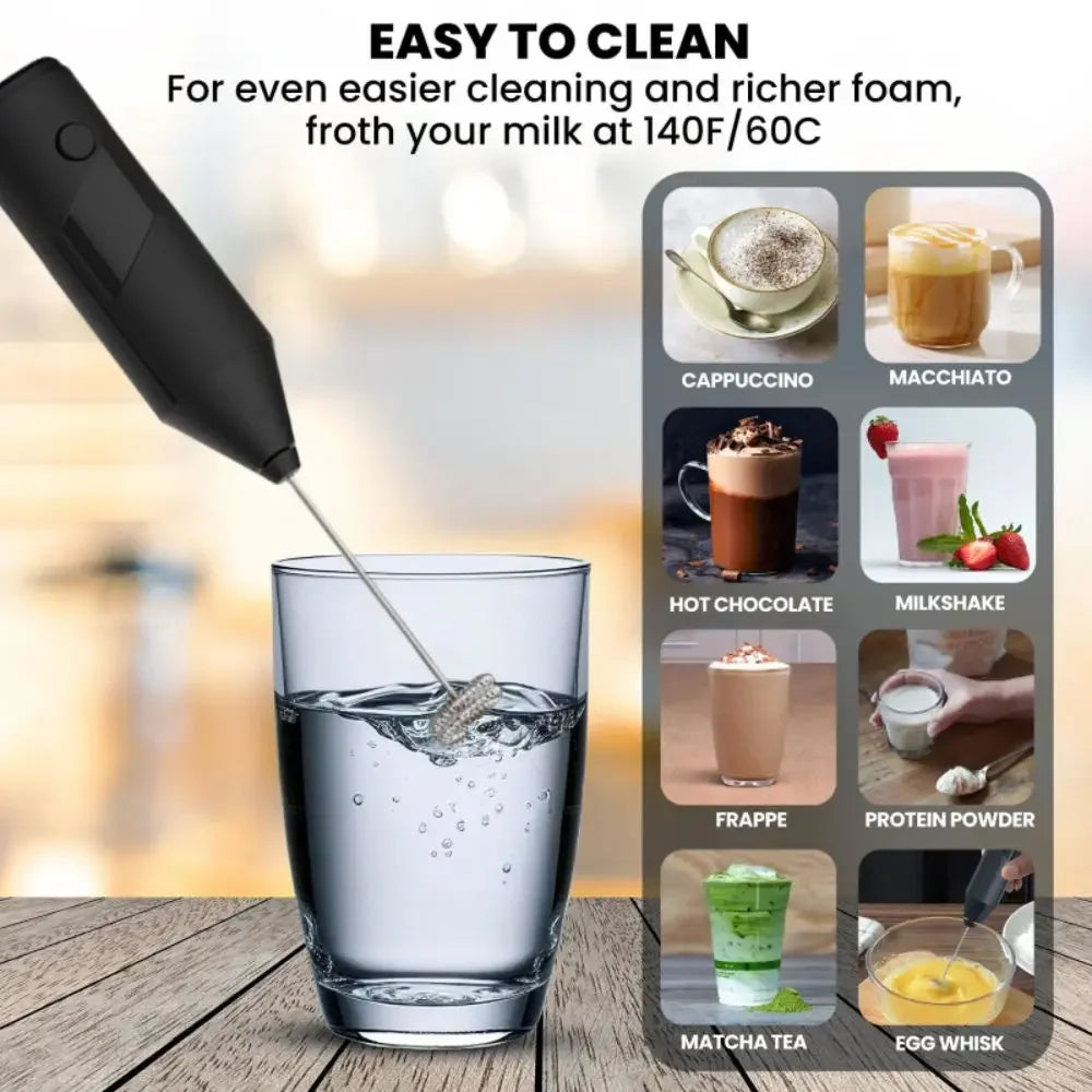 Milk Wireless Foamer Coffee Whisk Mixer Electric Blender Egg Beater Mini Frother Handle Stirrer Cappuccino Maker Cooking Tools
