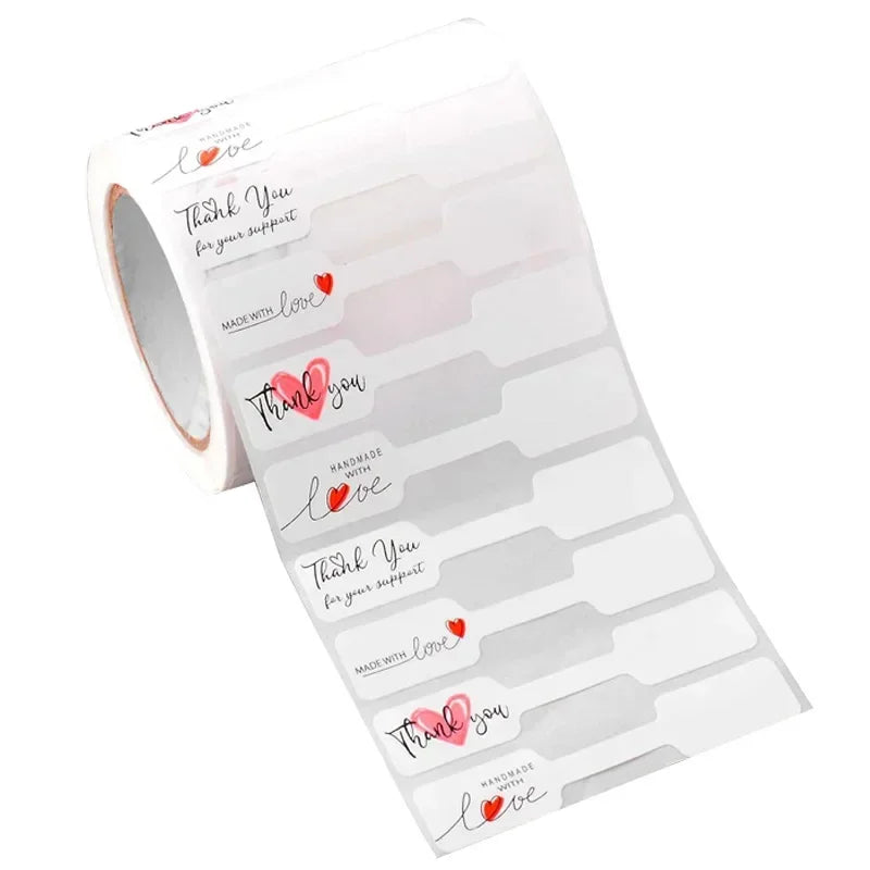 500pcs Paper Price Tags Jewelry Tags Self Adhesive Blank Labels Display Card Packaging Sticker Necklace Earring Bracelet DIY