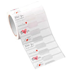 500pcs Paper Price Tags Jewelry Tags Self Adhesive Blank Labels Display Card Packaging Sticker Necklace Earring Bracelet DIY