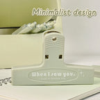1pcs When I Saw You White Paper Clip Large Binder Clips Diary Page Marker Office School Binding Tools Bag Accessories A7871