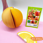 125 Sheets Creative Fruit Shapes Sticky Note Pads Notepads, Sticker Paper, Memo Pads, for School Stationery Office Supplies