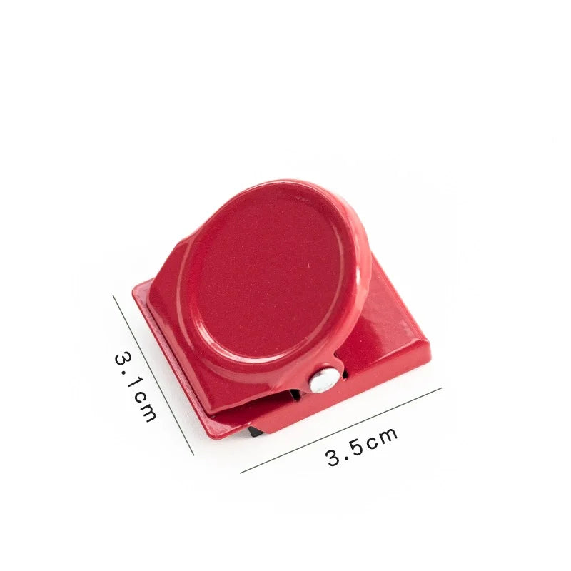 1pcs Mini Magnet Clamp Multi Color Magnetic Paper Clip for Fridge File Index Photo Memo Office School A7127