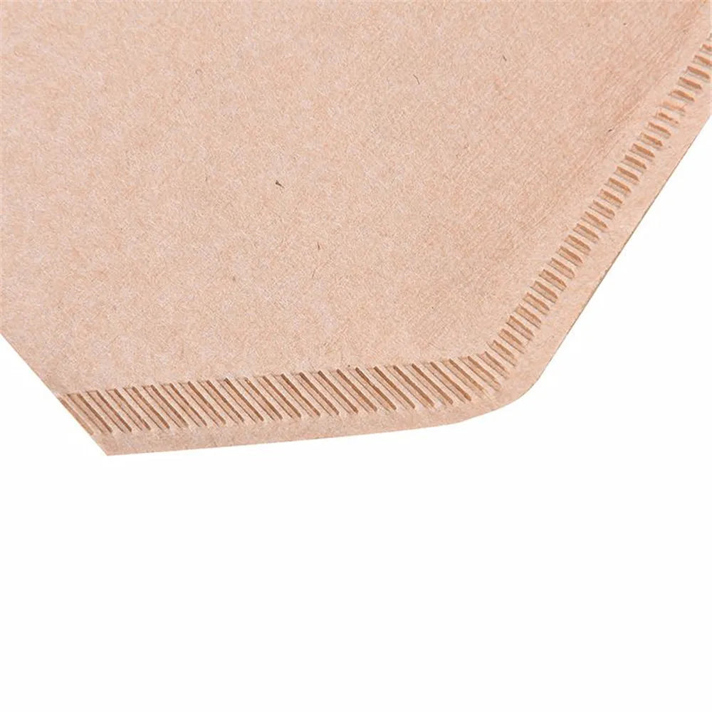 100pcs Environmentally Friendly Log Pulp Paper Coffee Filter Coffee Brewing Filter Hourglass Bag
