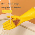 【Top Quality】Latex Glove Rubber Household Kitchen Thickened Acid and Alkali Resistant Latex Gloves Wholesale Dishwashing Laundry