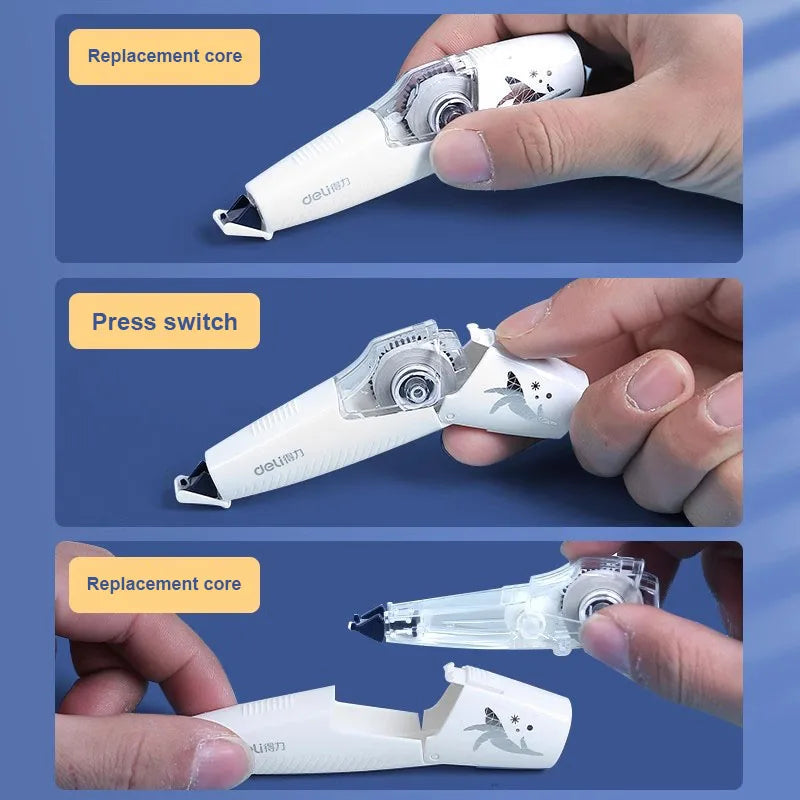 5mm*6m Kawaii Portable Correction Tape Stationery for Kids Student Writing Error School Replaceable Core Refill Corrector