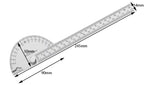 Stainless Steel Protractor & Angle Ruler Set, Multi-Angle Measuring Tool for Woodworking, Precision Angle Finder Goniometer