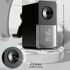 Black Pencil Sharpener Manual for Kids,Professional Adjustable Nibs,for Classroom,Home Use,Sketching Tools as Gift for Artists