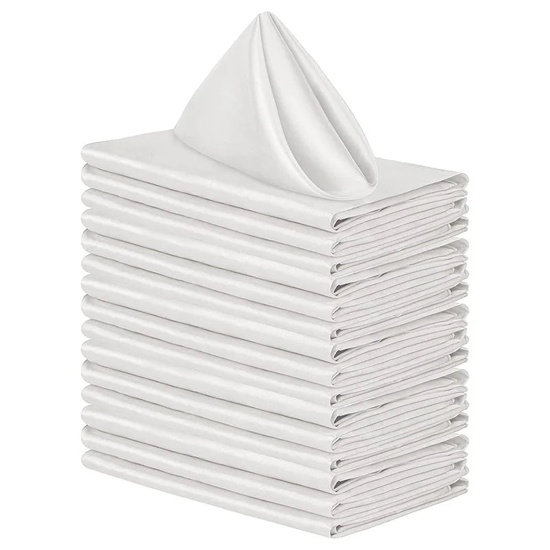 6pcs 30x30cm Table Napkins Square Dinner Napkins Washable Soft Table Napkins for Wedding Birthday Parties Decoration