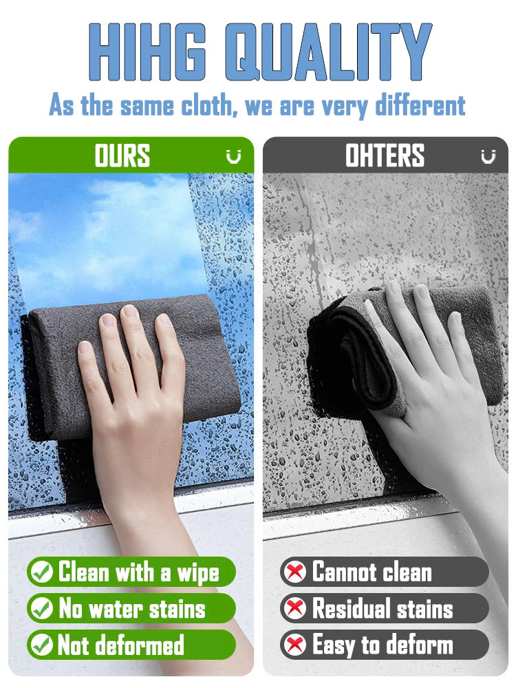 1/10Pcs Magic Cleaning Cloth Thickened Reusable Microfiber Glass Clean Towel Washable Lint-free Cleaning Rags for Kitchen Glass