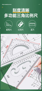 Engineering Machinery Drawing Tool Set Professional Drawing Tool Kit Drawing and Construction Drawings Student Geometry Set New