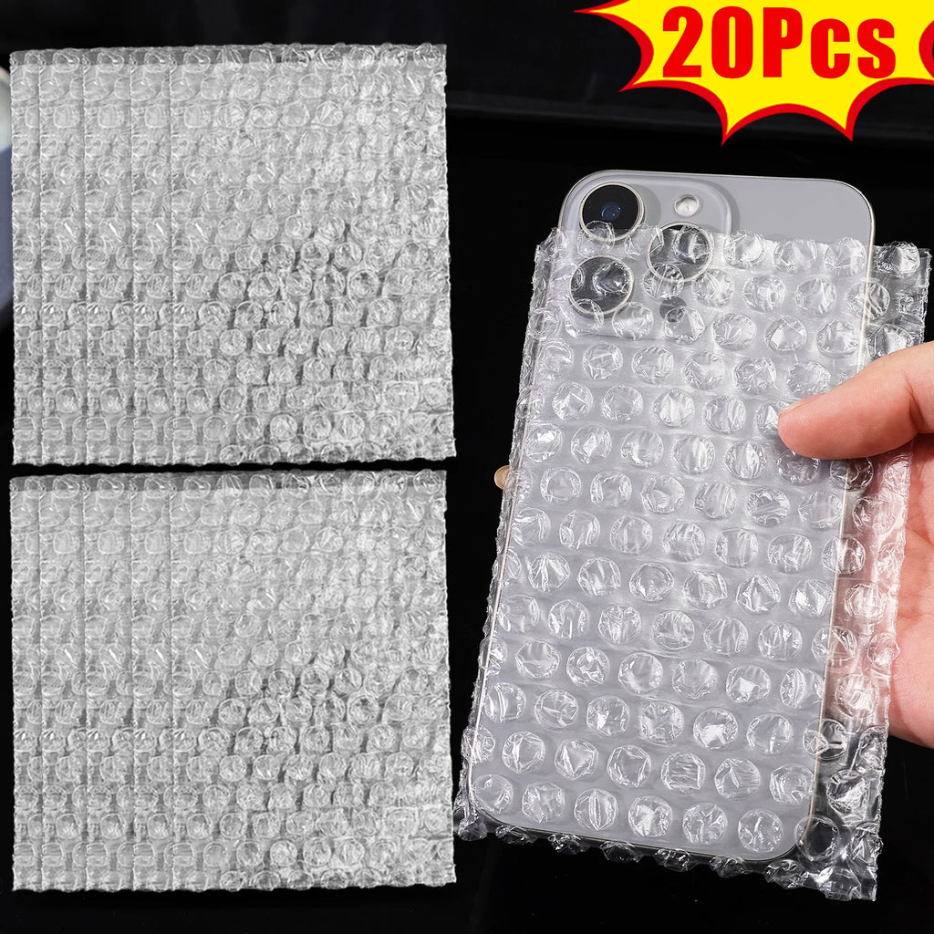 20-100pcs 15x20cm Bubble Mailers Plastic Wrap Envelope White Packing Bags Clear Shockproof Shipping Packaging Bag Film Wholesale