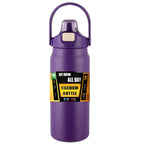 Portable Thermos with Straw 304 Stainless Steel Thermal Mug Tumbler Coffee Cup Sports Vacuum Flasks Cold and Hot Water Bottle