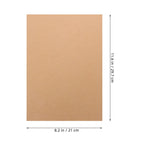 50Pcs Kraft Paper Cardstock Thick Sheets DIY Craft Scrapbooking Invitations Card Making Projects Art Supplies Craft Cardboard
