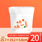 20 PCS Car Trash Bag Disposable Self-Adhesive Garbage Can for Auto Seat Back Hanging Trash Bag Office Kitchen Garbage Storage