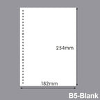 60 Sheets A4 A5 B5 Refill Spiral Binder Inner Page Notebook Loose Leaf Weekly Monthly To Do Line Grid Inside Paper Stationery